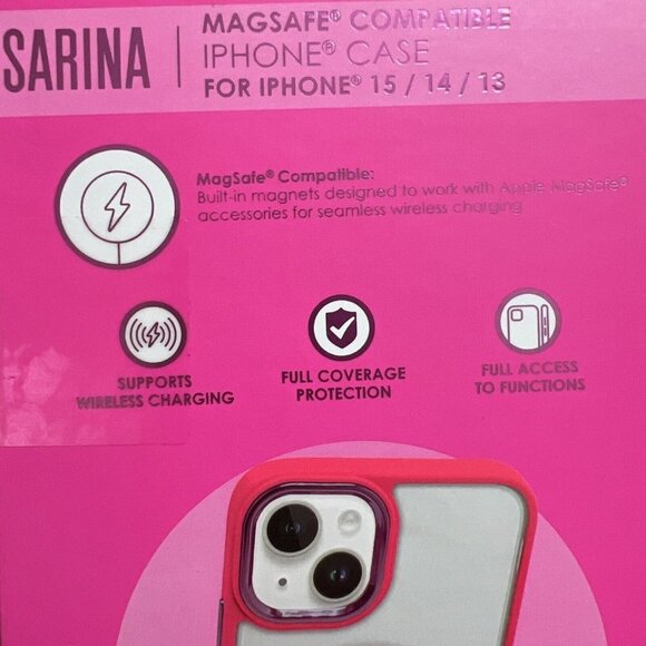 SARINA IPHONE COMPATIBLE  CASE For iPhone 15/14/13 MAGSAFE compatible - Picture 4 of 5